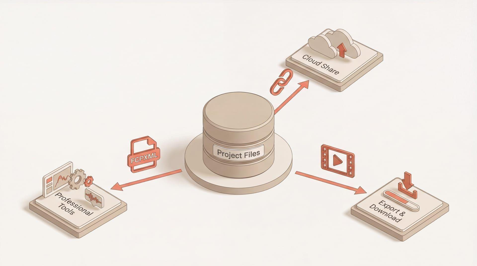 Share & Export interface