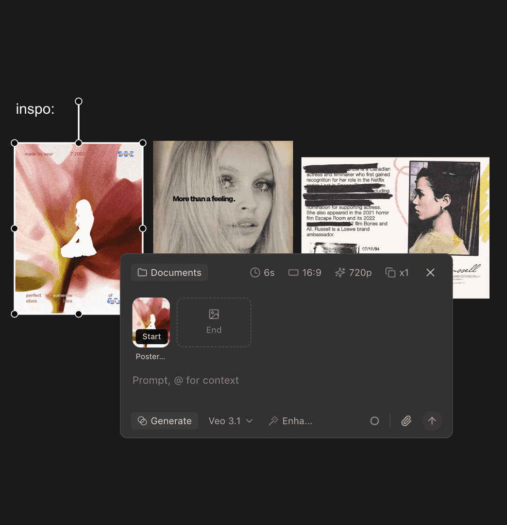 Multi-modal generation interface