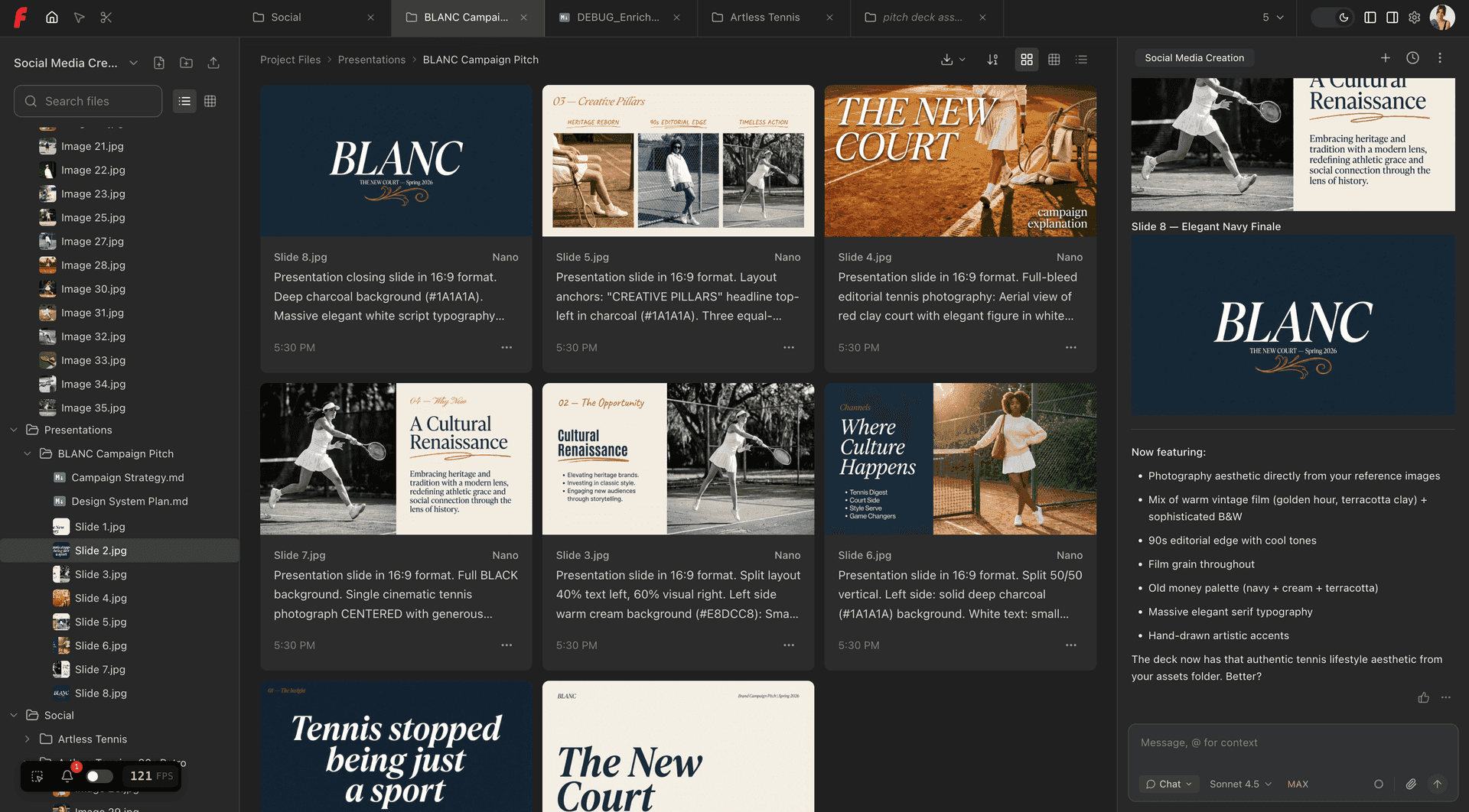 Flik Interface - Pitch Deck with presentation slides